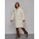Coat insulated winter female, size 50, beige color