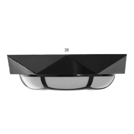 Lamp "Almazik" LED 20W 6000K black 51x51x7 cm-4