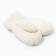 Women's mittens minku, white color, 26 cm