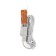 Duwi extension cord, 3 sockets, 5 m, 10 A, 2200 W, PVS 3x0.75 mm2, with salary, with a switch, white