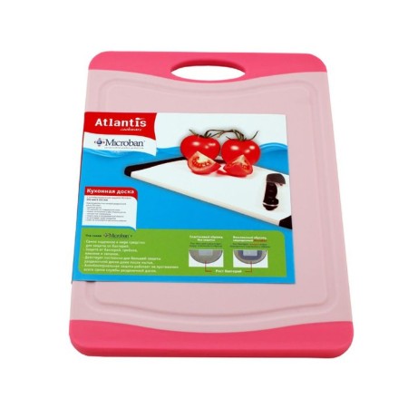 Atlantis Flutto kitchen board, pink color, 20 x 14 cm