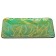 Glass dish "Leaves", 305 × 225 × 25 mm, rectangular, green / gold color