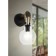 Bra Roding, 1x40W, E27, steel, wood, glass, black, brown, transparent