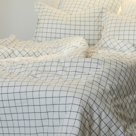 SL Home SL Home Cotton 140*200+30 cm, cell/gray, 100% greedy cotton