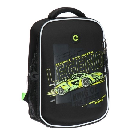 Frame saturan, 37 x 26 x 16 cm, Grizzly, + keychain, black/green-1