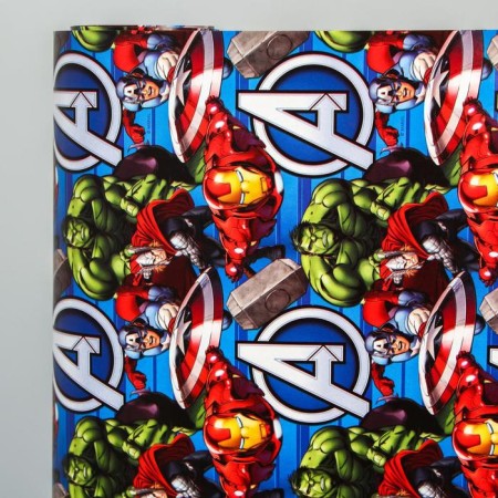 Glossy packaging paper, Avengers, 60x90 cm-2