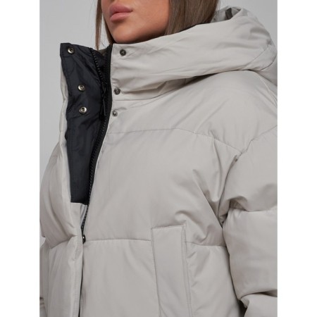 Winter jacket, size 50, light gray color-11