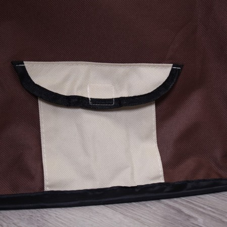 Animal aviary, tent, round, 110 x 55 cm, brown-6