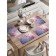 A set of napkins for setting the Gornaya Lavender table, rectangular, rounded edges, size 30x46 cm, 4 pcs