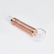 Chicken pipe, 2.5 x 12.8 cm, gold