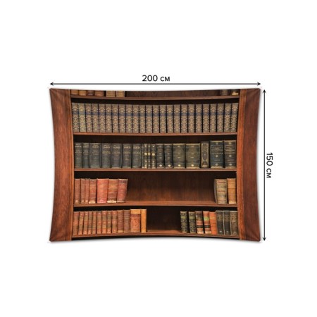 Decorative panel with photo printing "Book set", horizontal, size 150x200 cm-1