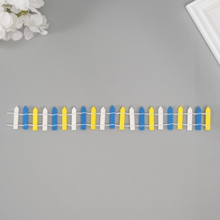 Decor for creativity tree "Color fence" 3x24 cm mix-7