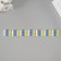 Decor for creativity tree "Color fence" 3x24 cm mix