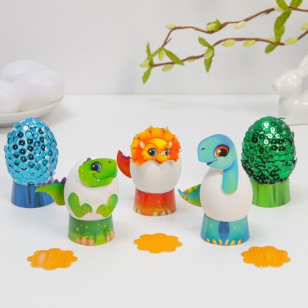Easter set for decorating eggs "Dinosaurs", 9.8 x 15.3 x 1.1 cm.-1