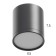 SPOT Lamp 80048/1 5W LED 4000K Black 6x6x6 cm
