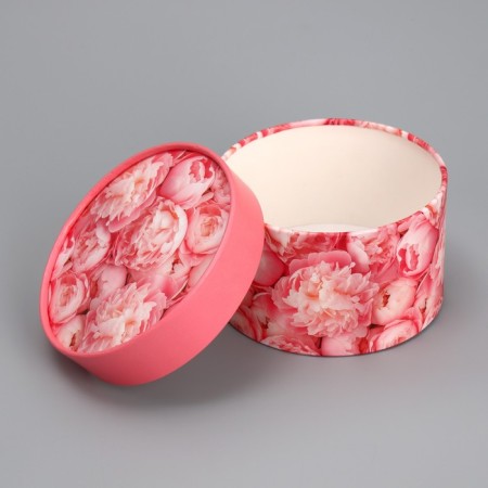 Gift box, packaging, "peonies" 12 x 8 cm-2