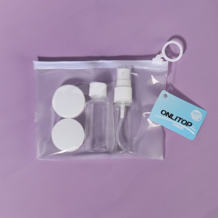 Storage set, in a case, 5 objects, white/transparent color-10