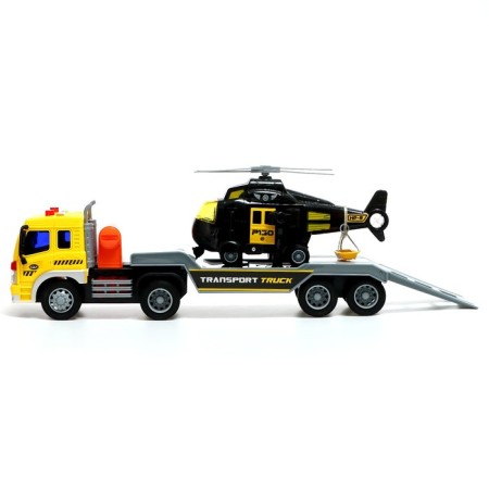 Inertial “Auto” truck, 1:16, with a helicopter, light and sound-1