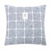Pillowcase decorative Ethel squares blue color, 45x45 cm polyester