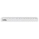 Ruler 20 cm Istanm, plastic, opaque, white