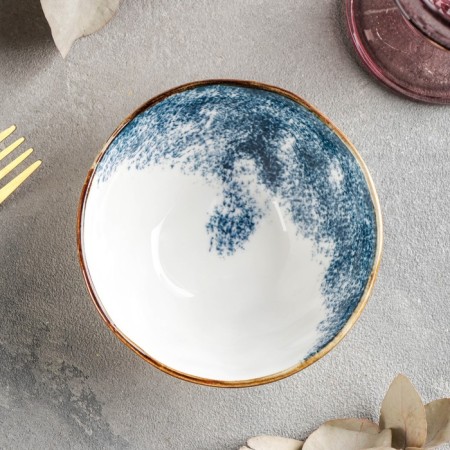 Ceramic “Sea” bowl, 280 ml, d = 11.3 cm, blue color-1
