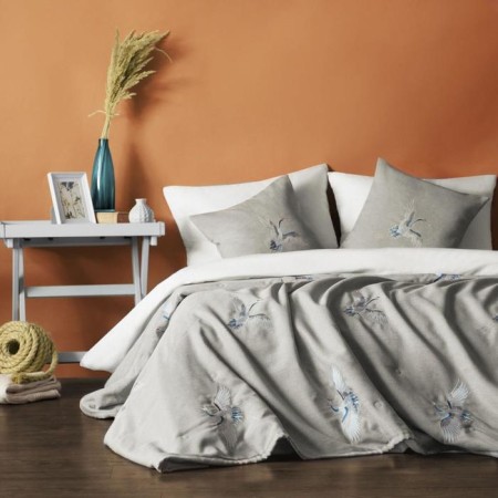 Cover with pillowcases "Anika", size 230x250 cm, color gray color-1