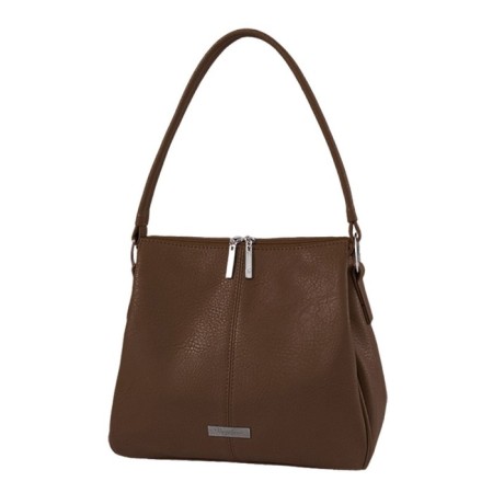 Female bag, artificial leather, brown 27x7.5x24 cm