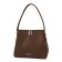 Female bag, artificial leather, brown 27x7.5x24 cm