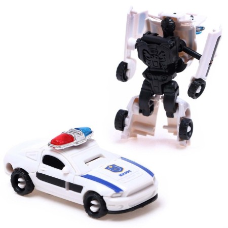Set of robots "Police squad", 5 transformers, gather in 1 robot-9