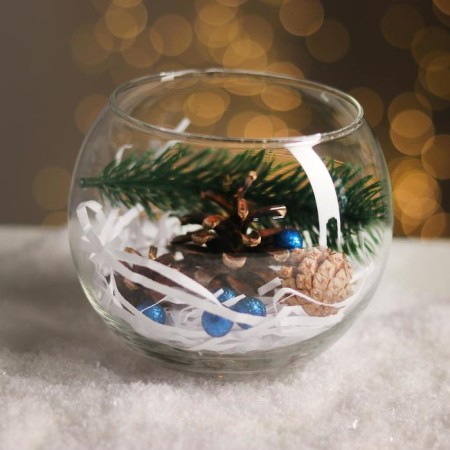 New Year's composition "In a glass ball"