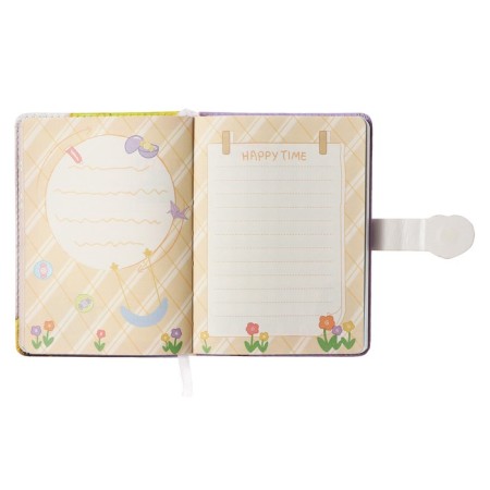 Gift notebook, A6, 100 sheets, color block, with a curly knife, PVC cover, Monster, Mix-9