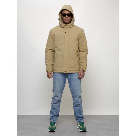 Male spring jacket, size 50, beige color-5