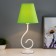 Lamp table bourgeois 1x15W E14 16x16x40cm white/apple Risalux