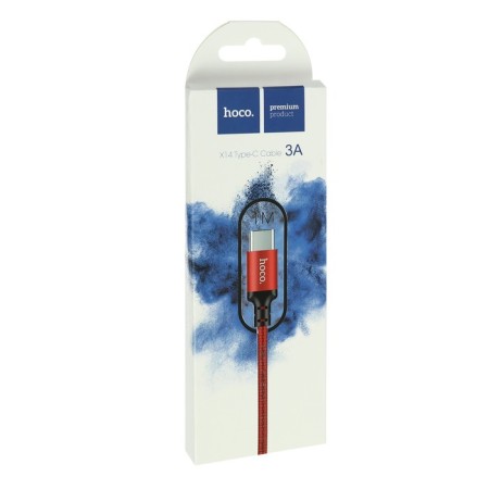 Hoco X14 Times Speed, Type-s-USB, 3 A, 1 m, black and red-4