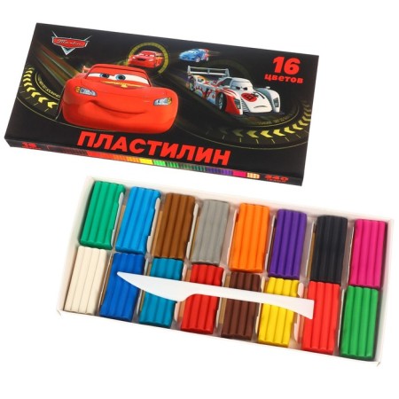 Plasticine 16 colors 240 g "Cars"-1