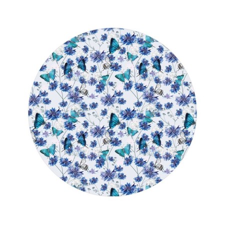Pareo and beach rug "Field of Vasilkov", d = 150 cm-1