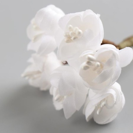 A set of decorative bouquets "Creative" 6pcs, white-3