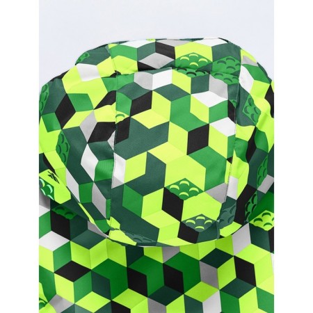 Ski costume for a boy, height 122 cm, green color-21