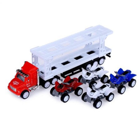 Inertial “Avtovos” truck, with 4 ATVs, mix-3