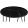 Shani quartz coffee table black/metal, black 60x60x62 cm