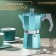 Azure geyser shade coffee maker, 6 cups, 300 ml, turquoise color