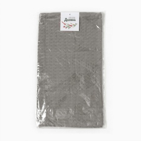 Toward "Dolyana" col. gray 35x60 cm, 100% hl., large waffle 220 g/m2-3