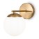 Bra Freya Fr5230WL-01BS Marble, 210x210x200 mm, E27, 1x60W, brass color