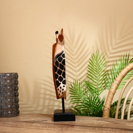 Mask "Zebra" on a stand, Albezia 40 cm-2