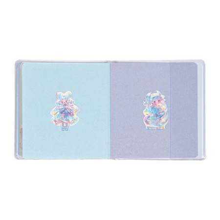 Notebook Gift Book 96l, line, color block, PVC 3D anime cover (9.5x10.5cm)-8