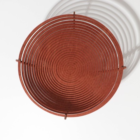 Fruitwoman Wooden Dolyana, 26 cm, mokko color-3