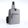 Male sling bag from textiles, with USB, gray color