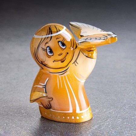 Souvenir "Angel with a bird", Selenite