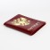 Cover for passport, burgundy color