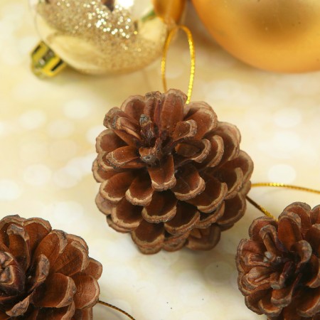 A set of natural decor "Forest cones", set of 6 pcs.-1